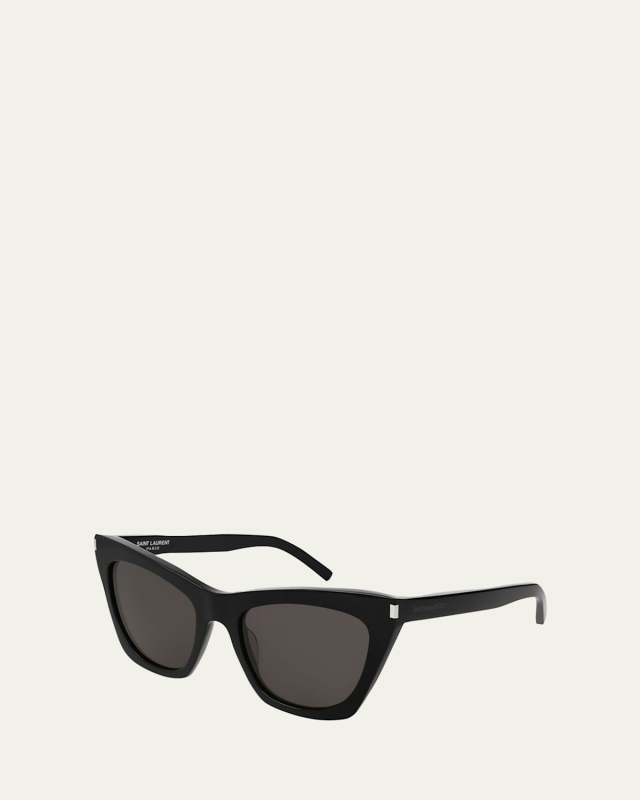 Kate Cat-Eye Acetate Sunglasses, Black